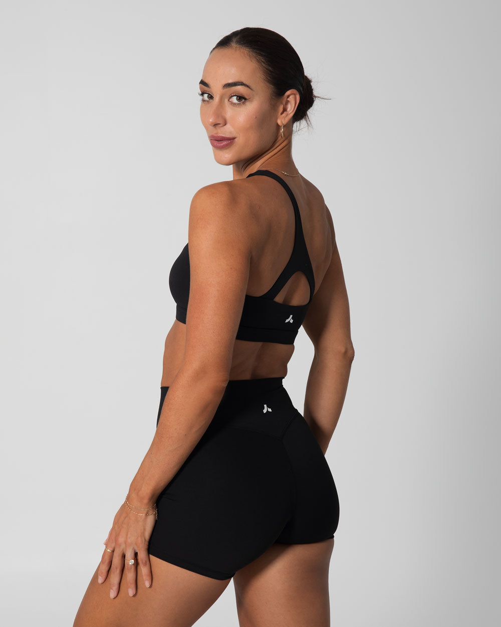 Signature Asymmetric Sports Bra | Black