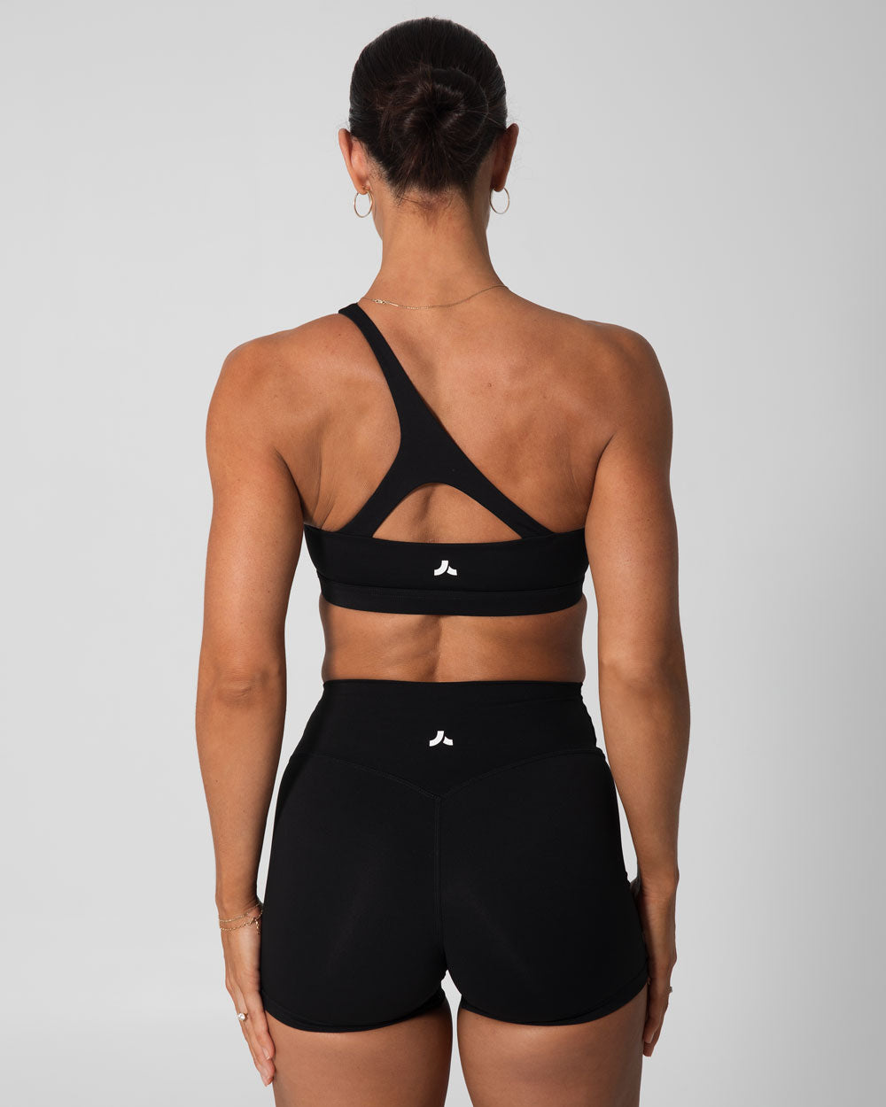Signature Asymmetric Sports Bra | Black
