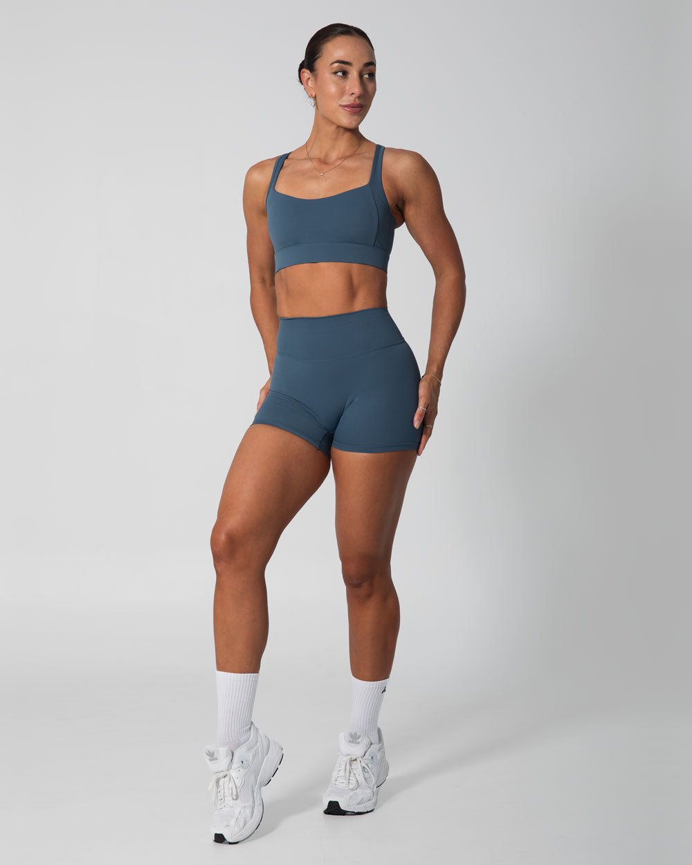 Signature Support Sports Bra | Steele Blue