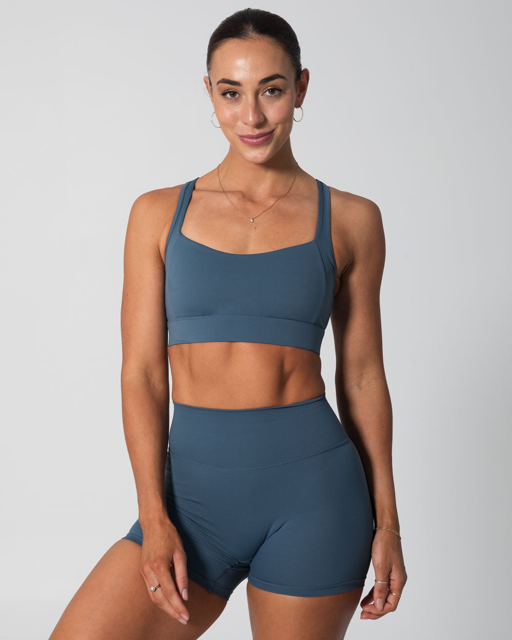 Signature Support Sports Bra | Steele Blue