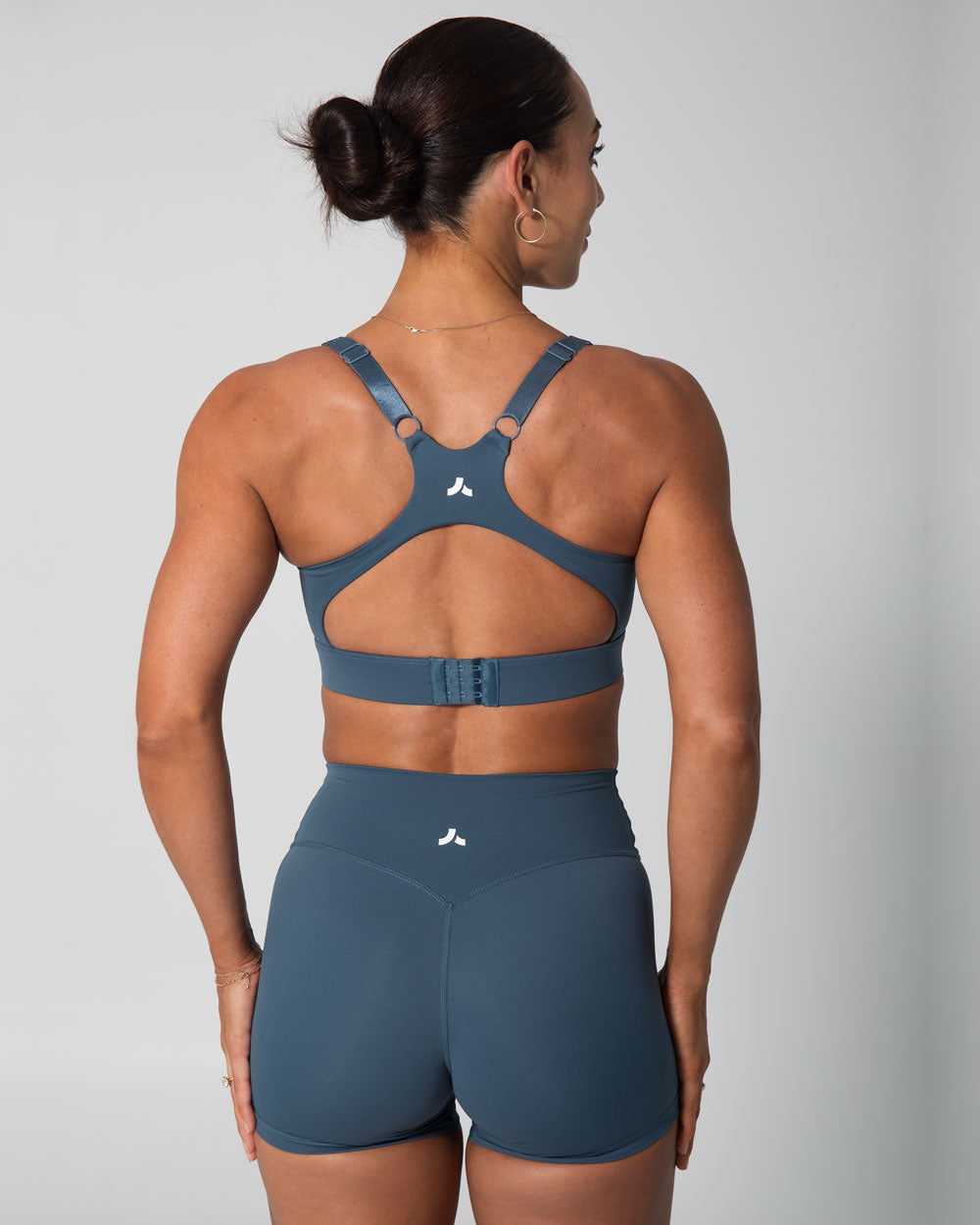 Signature Support Sports Bra | Steele Blue