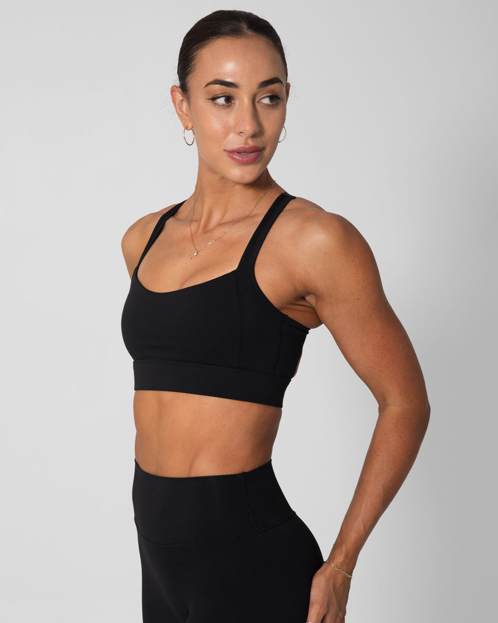 Signature Support Sports Bra | Black