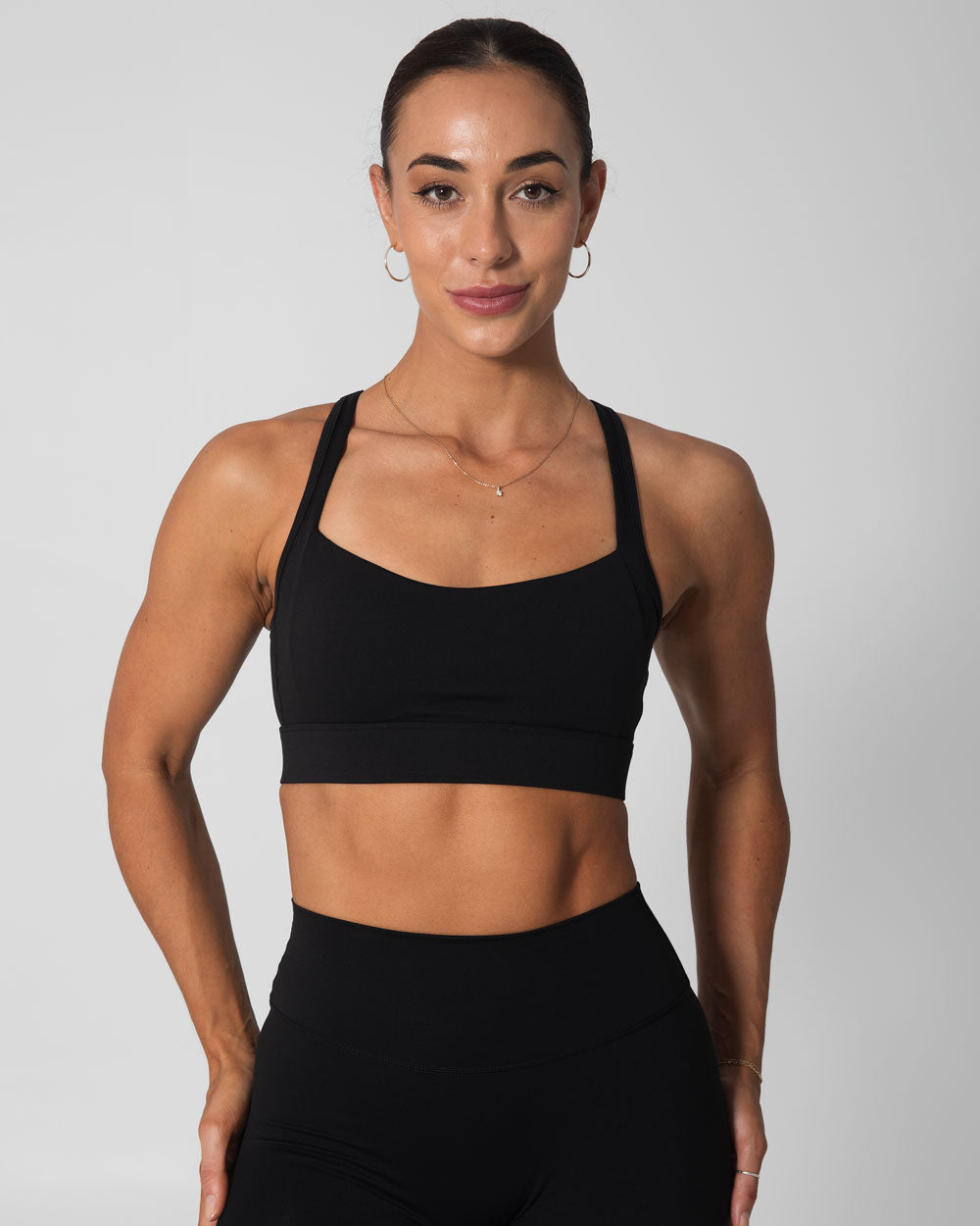 Signature Support Sports Bra | Black